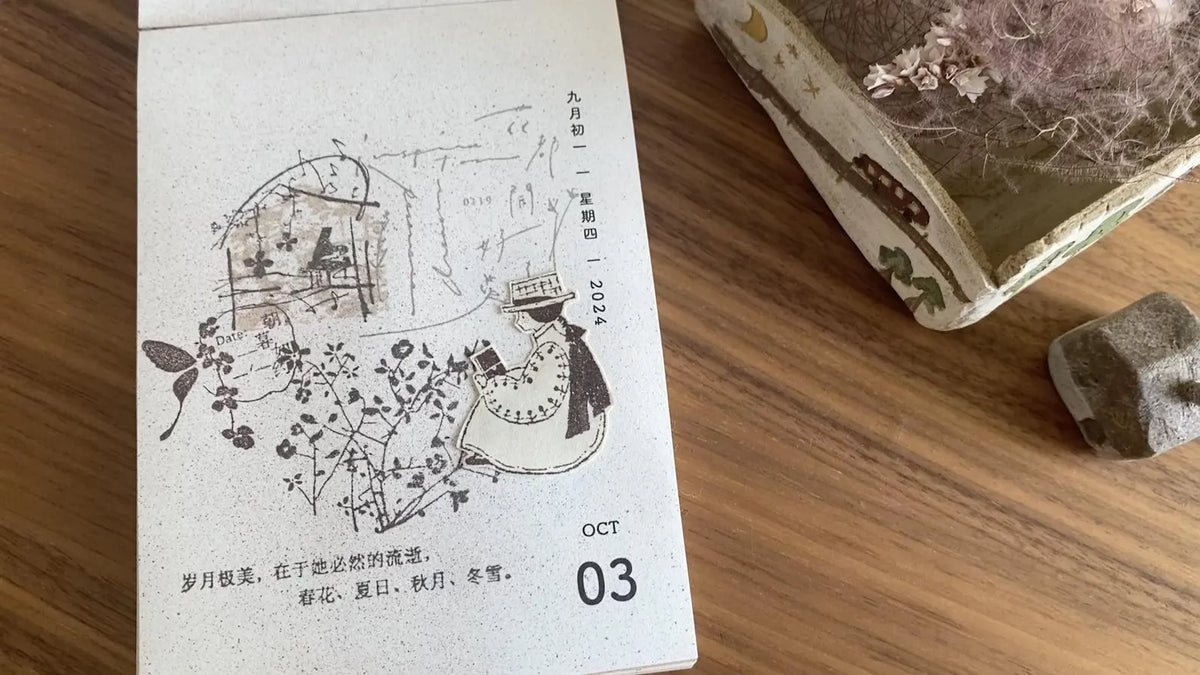 Hanen Studio x Kaia _ Rubber Stamp _ Freckles Girl Series / Let's go travel with my TN