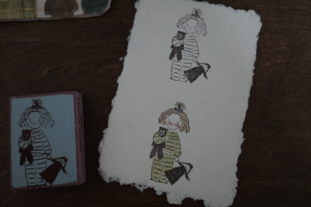 Hanen Studio x Kaia _ Rubber Stamp _ Freckles Girl Vol 2 Series / Goodnight, little one