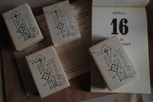Hanen Studio _ Rubber Stamp _ Stationery Girl Series / Little things on the page