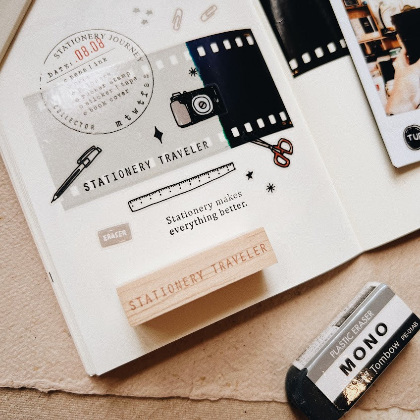 PensPapersPlanner Rubber Stamp _ Stationery Traveler
