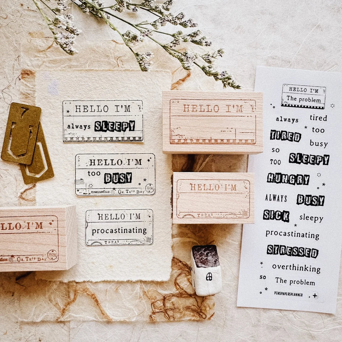 PensPapersPlanner Rubber Stamp _ Japanese Frame