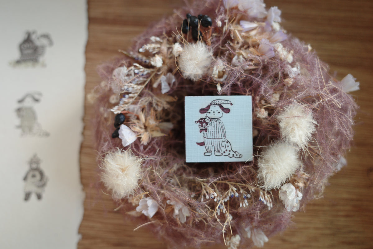 Hanen Studio _ Rubber Stamp _ Little Animal Friends Series / Goodnight