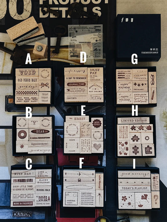 PensPapersPlanner Rubber Stamp Set _ Set G