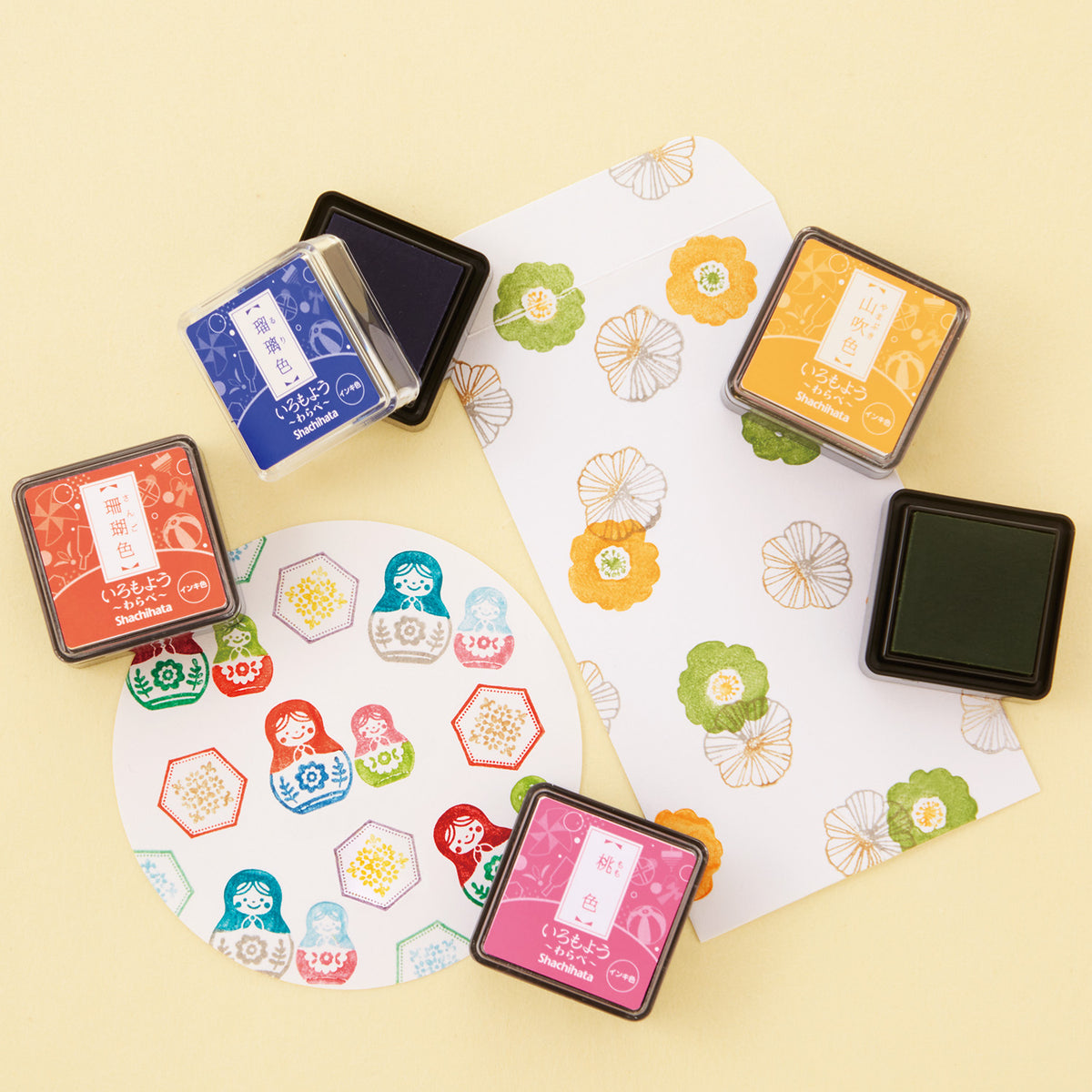 Shachihata IROMOYOU WARABE Mini Stamp Pad