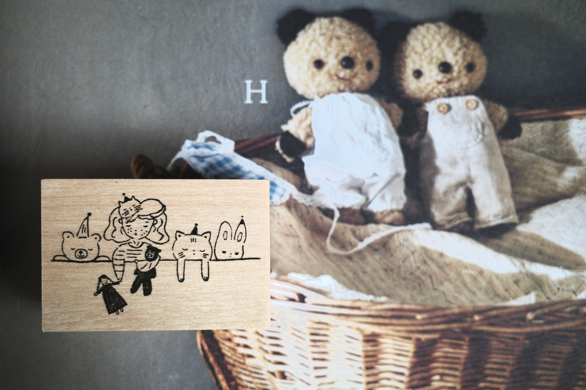 Hanen Studio _ Rubber Stamp _  Stationery Girl Series / Wake up naturally