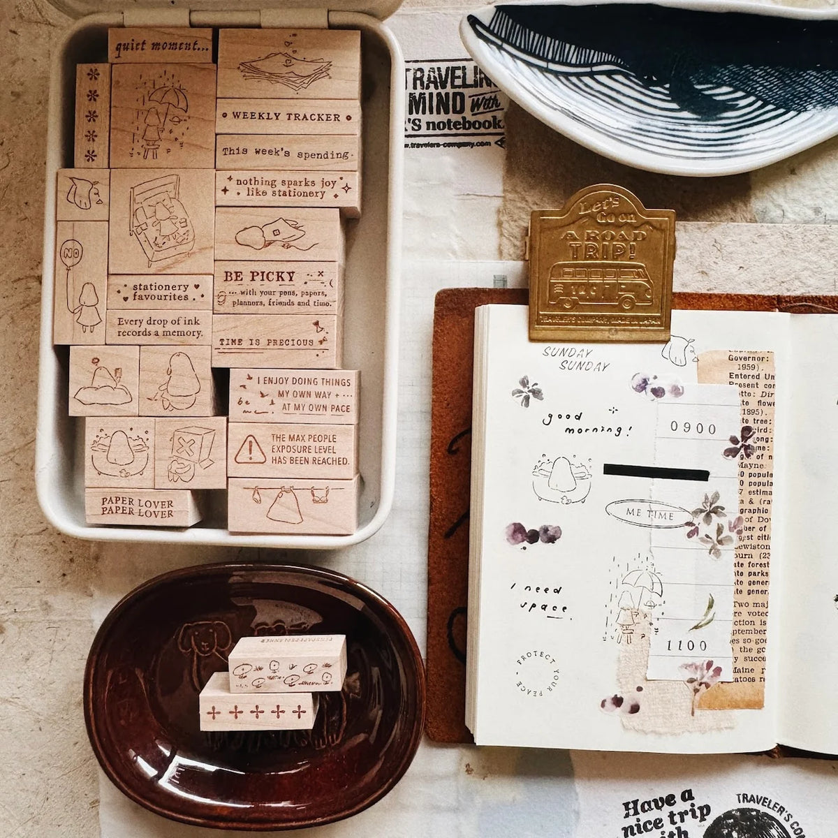 PensPapersPlanner Rubber Stamp _  Series VIII _ Stationery Series
