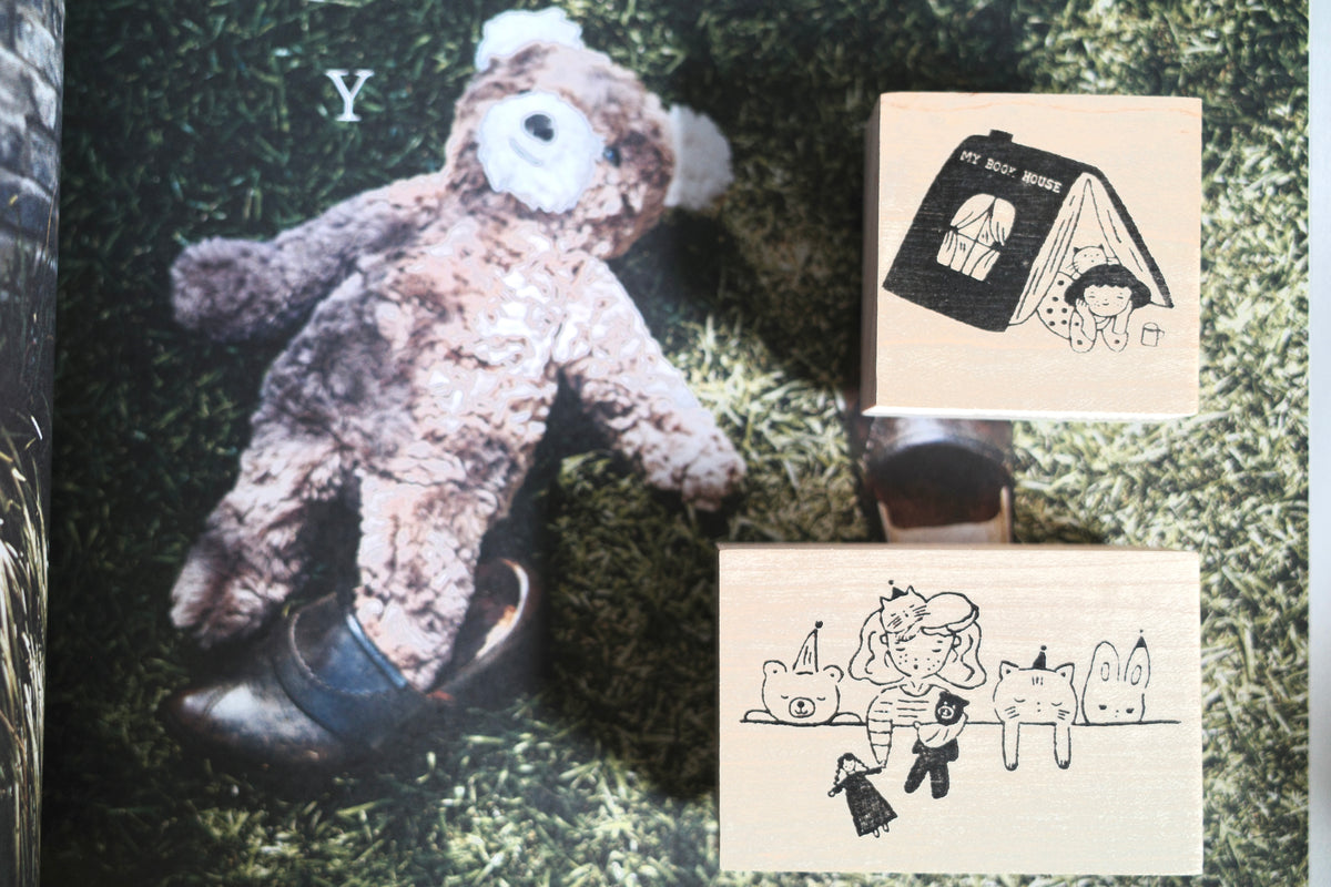 Hanen Studio _ Rubber Stamp _  Stationery Girl Series / My book house