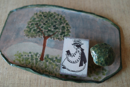 Hanen Studio x Kaia _ Rubber Stamp _  Freckles Girl Series / Let's go travel with my TN