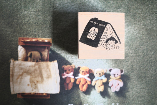 Hanen Studio _ Rubber Stamp _  Stationery Girl Series / My book house