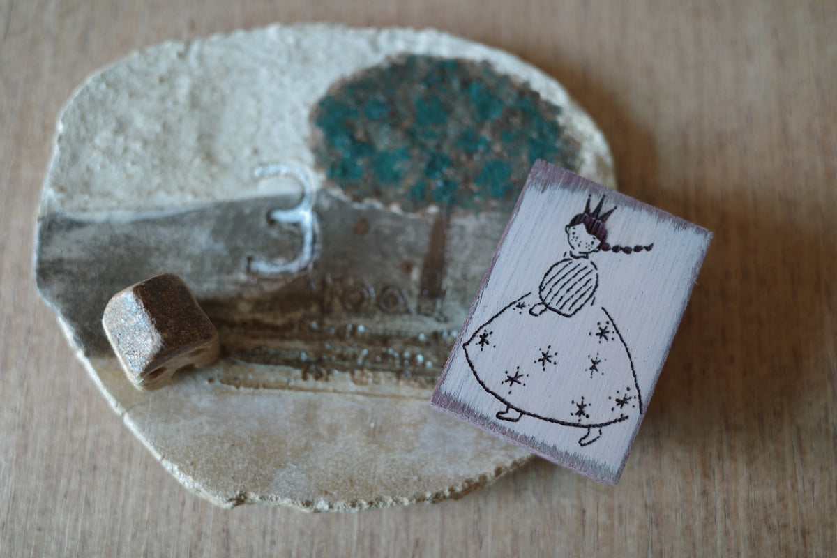 Hanen Studio x Kaia _ Rubber Stamp _  Freckles Girl Series / Little Princess
