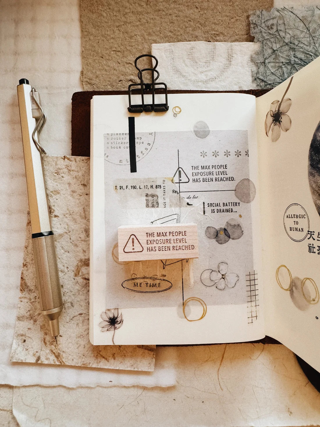 PensPapersPlanner Rubber Stamp _  Series VIII _ Introvert
