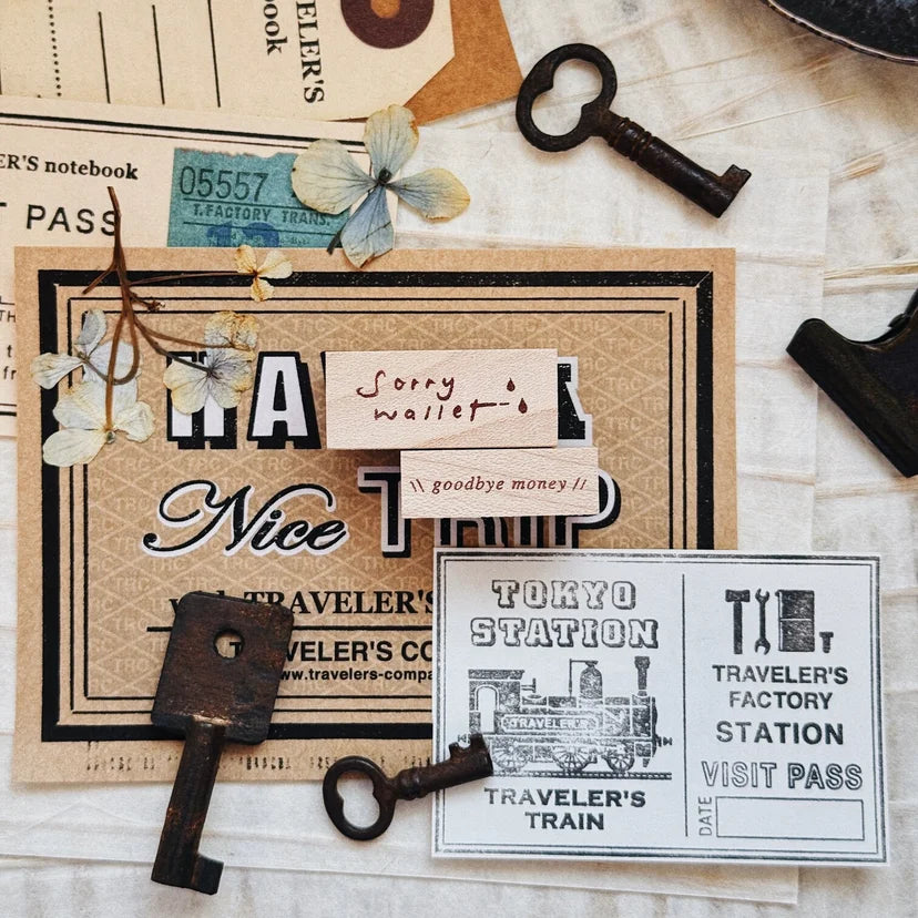 PensPapersPlanner Rubber Stamp _ Sorry wallet