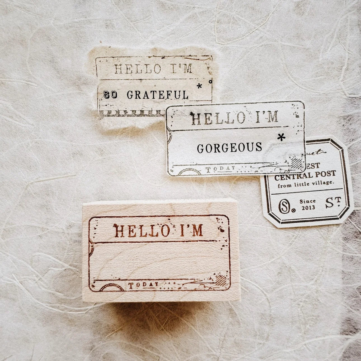 PensPapersPlanner Rubber Stamp _  Series 7 _ Hello I'm