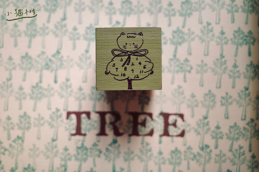 Hanen Studio _ Rubber Stamps _ Daily Life Series / Kitty Tree
