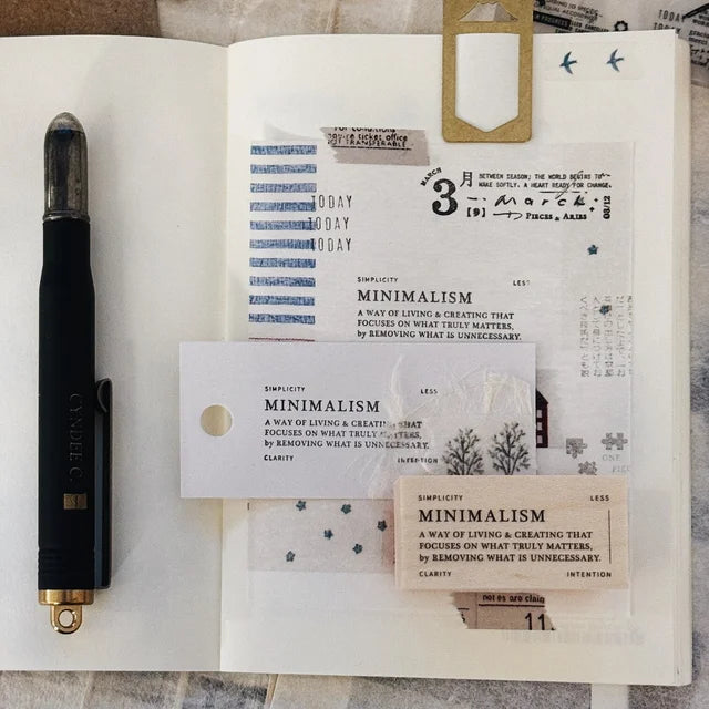 Penspapersplanner Rubber Stamp _ Minimalism