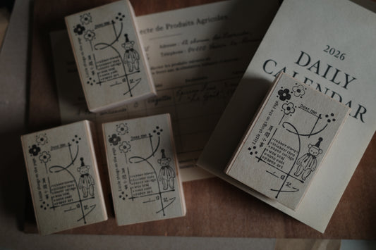 Hanen Studio _ Rubber Stamp _  Stationery Girl Series / A day