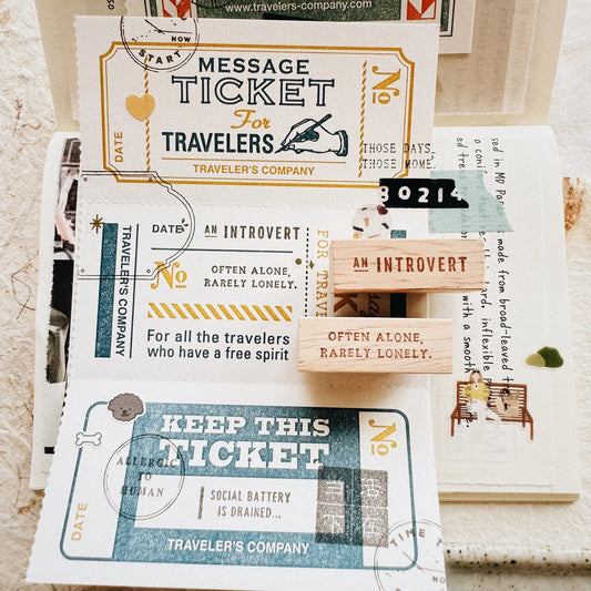 Penspapersplanner Rubber Stamp _ An Introvert