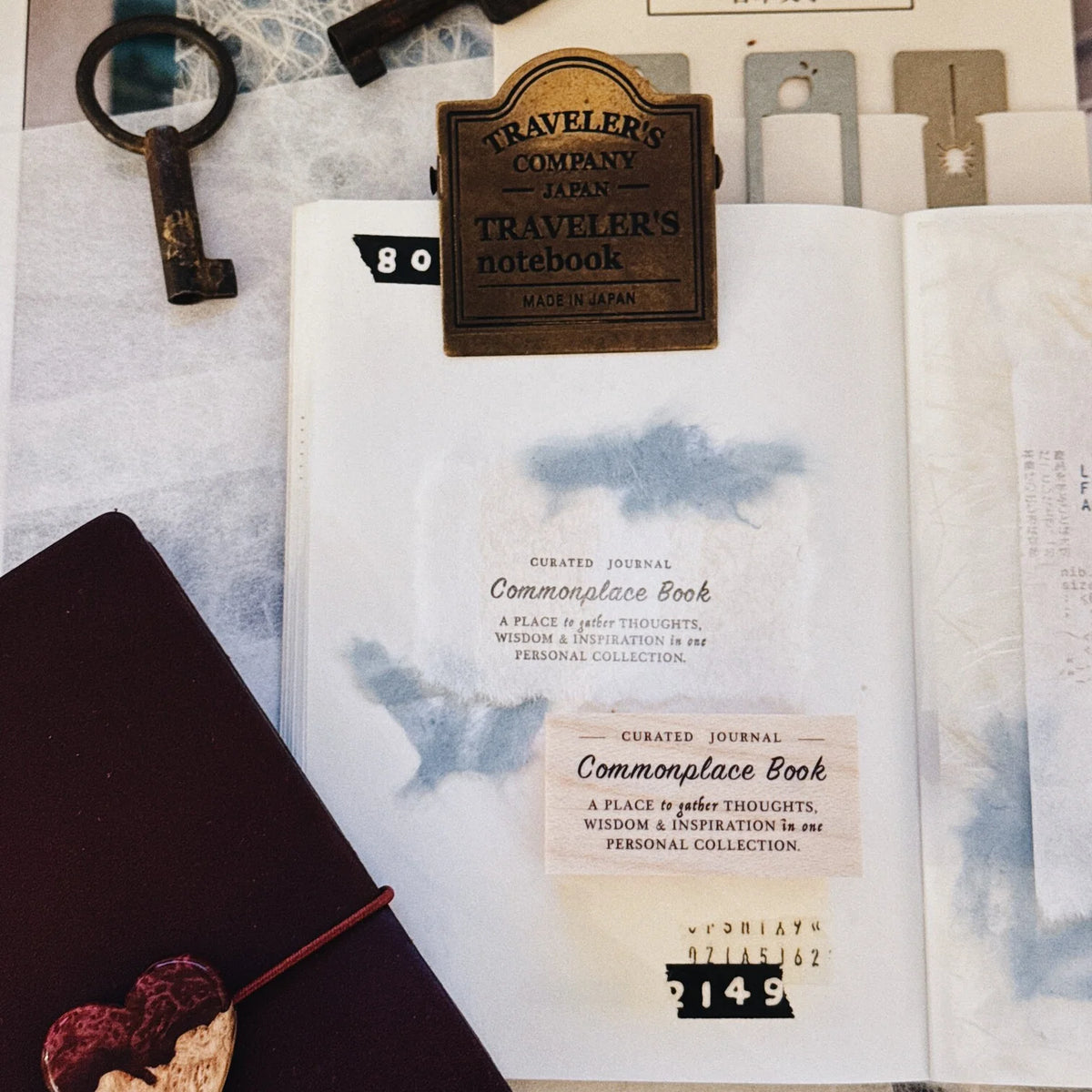 Penspapersplanner Rubber Stamp _ Commonplace Book