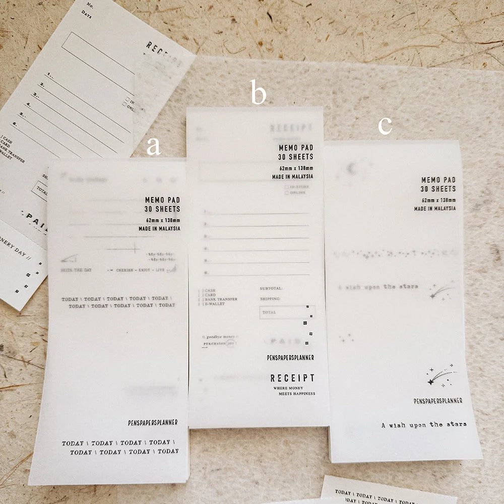 Penspapersplanner Memo Pad